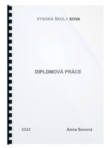 diplomová práce v plastové kroužkové vazbě